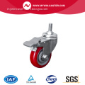 Light 4 80Kg Threaded Brake TPU Caster